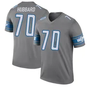 Men's Chris Hubbard Detroit Lions Legend Color Rush Steel Jersey