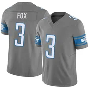 Men's Jack Fox Detroit Lions Limited Silver Vapor F.U.S.E. Jersey