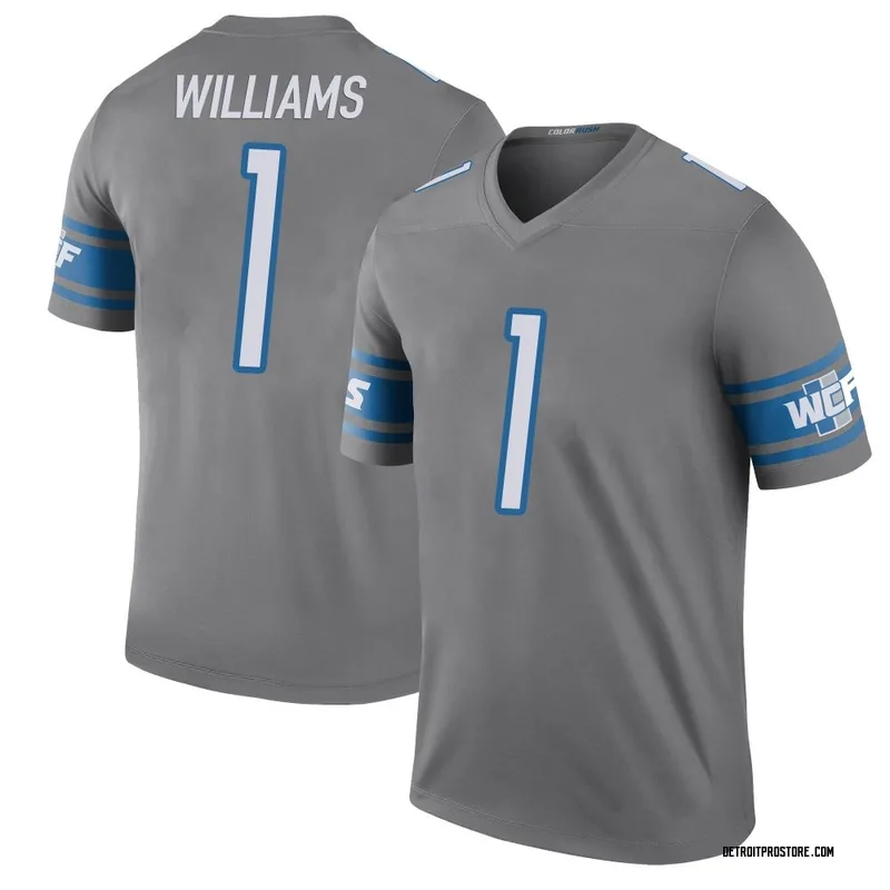 Men's Jameson Williams Detroit Lions Legend Color Rush Steel Jersey