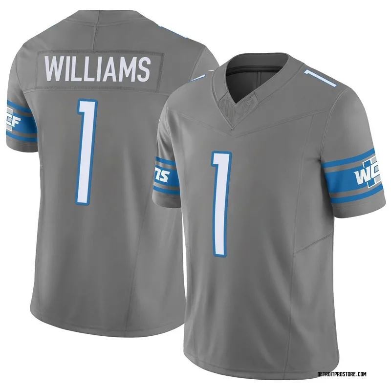 Men's Jameson Williams Detroit Lions Limited Silver Vapor F.U.S.E. Jersey