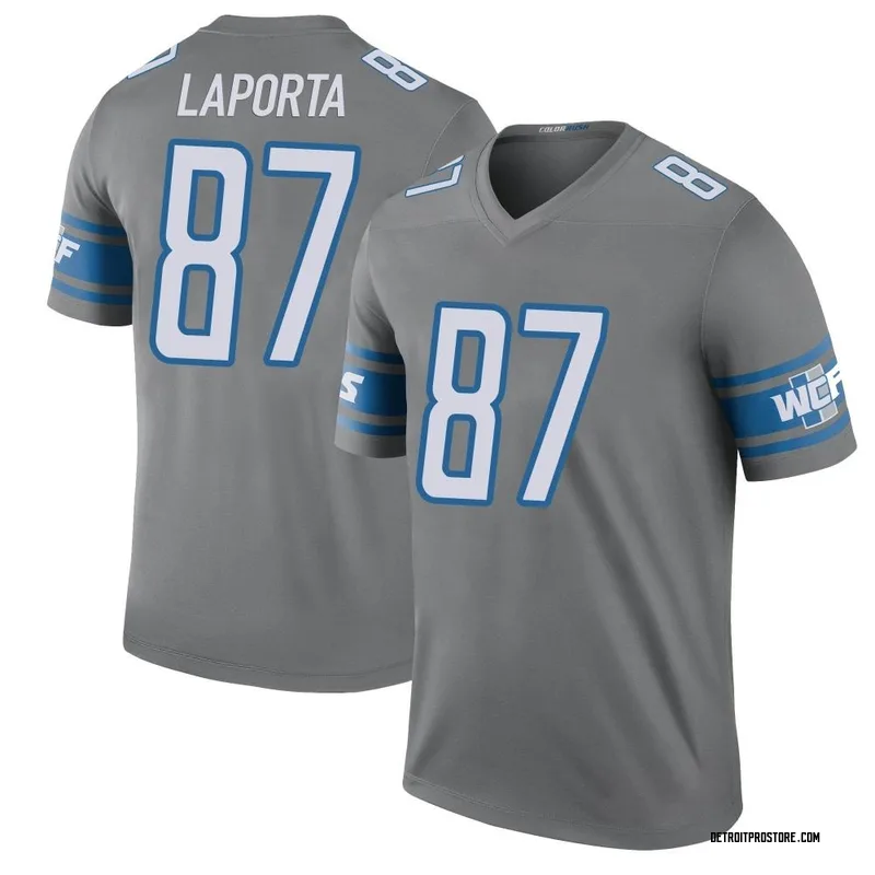 Men's Sam LaPorta Detroit Lions Legend Color Rush Steel Jersey