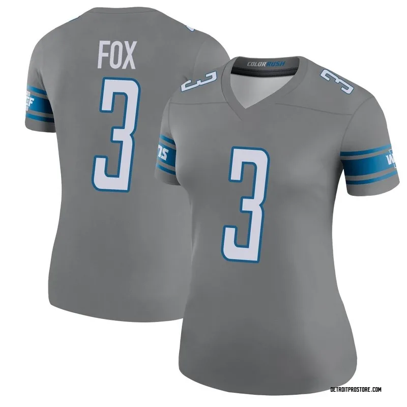Women's Jack Fox Detroit Lions Legend Color Rush Steel Jersey