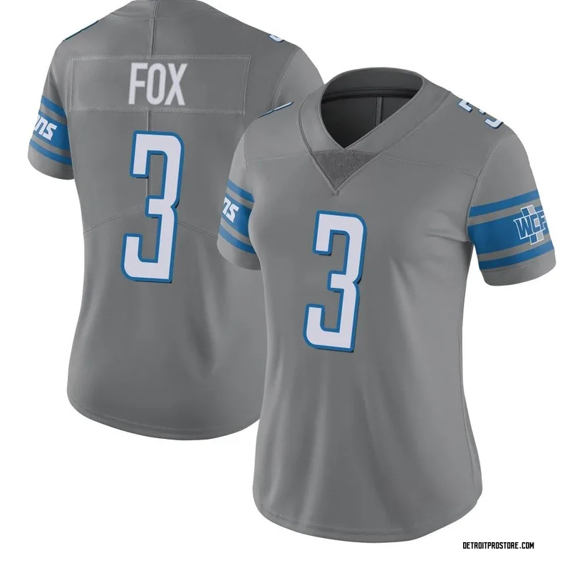 Women's Jack Fox Detroit Lions Limited Color Rush Steel Jersey