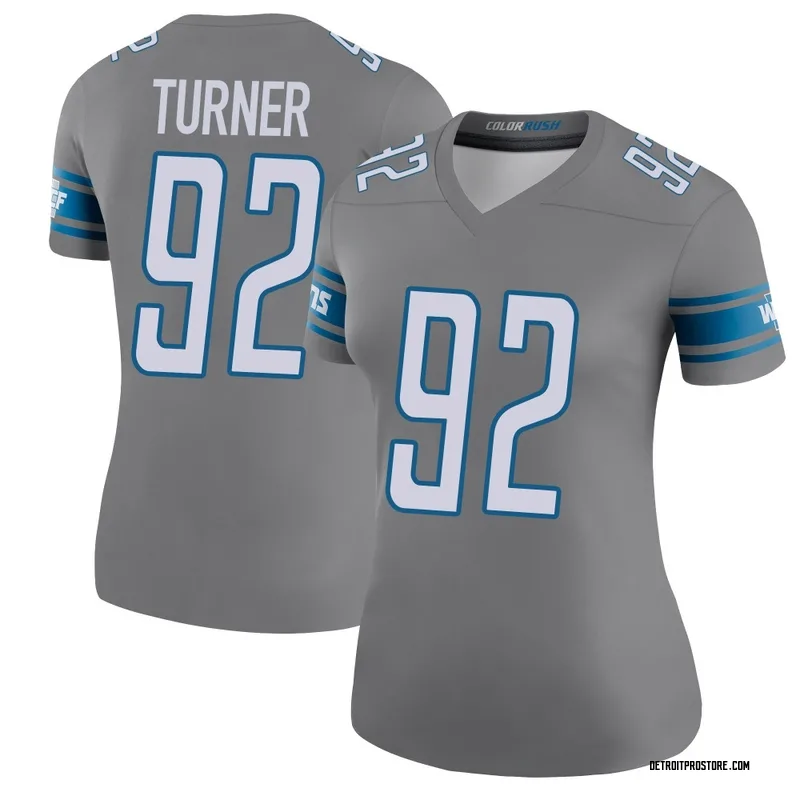 Women's Payton Turner Detroit Lions Legend Color Rush Steel Jersey