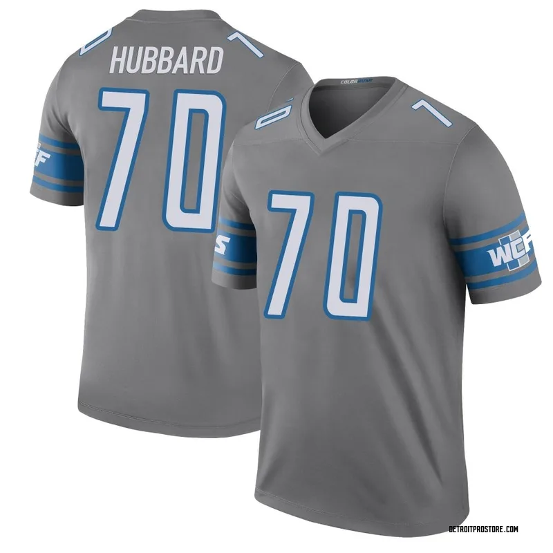 Youth Chris Hubbard Detroit Lions Legend Color Rush Steel Jersey