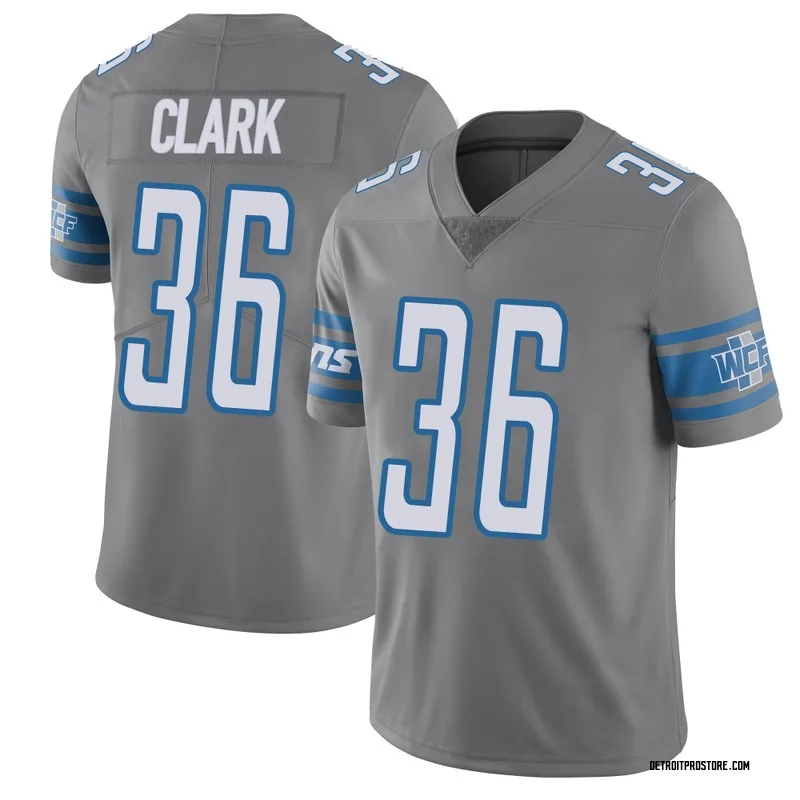 Youth Chuck Clark Detroit Lions Limited Color Rush Steel Vapor Untouchable Jersey
