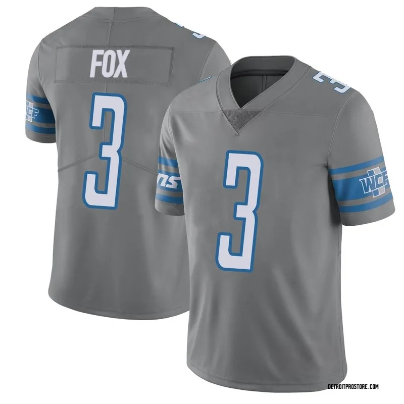 Youth Jack Fox Detroit Lions Limited Color Rush Steel Vapor Untouchable Jersey