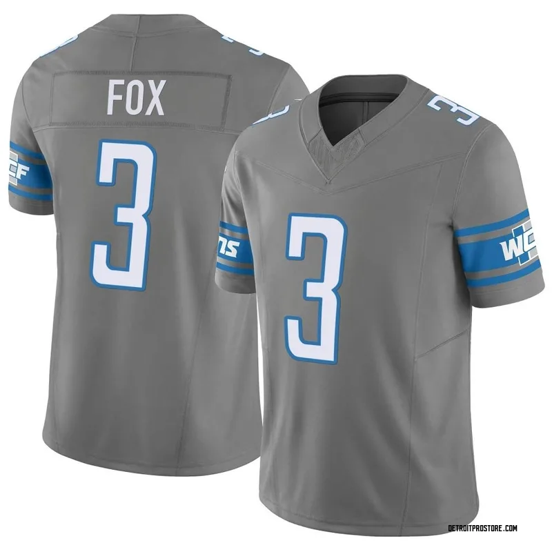 Youth Jack Fox Detroit Lions Limited Silver Vapor F.U.S.E. Jersey