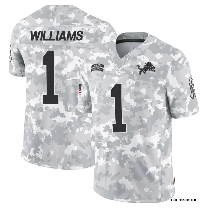 Arctic Camo Men's Jameson Williams Detroit Lions Limited 2024 Salute to Service Jersey