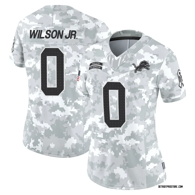 Arctic Camo Women's Cedrick Wilson Jr. Detroit Lions Limited 2024 Salute to Service Jersey