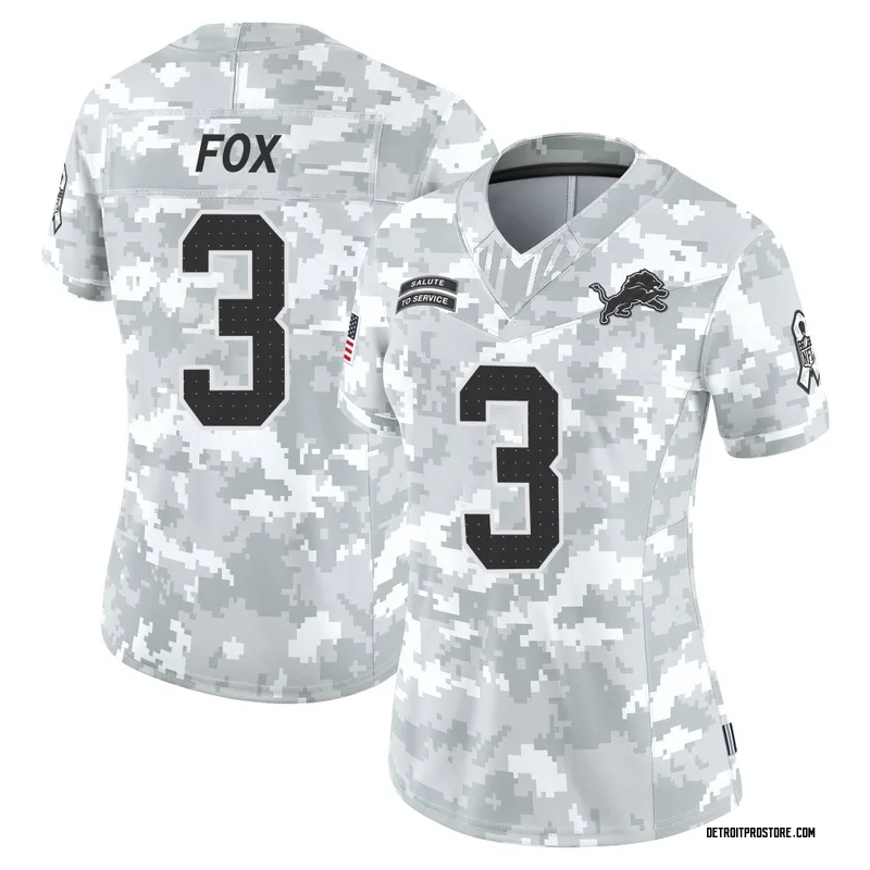Arctic Camo Women's Jack Fox Detroit Lions Limited 2024 Salute to Service Jersey