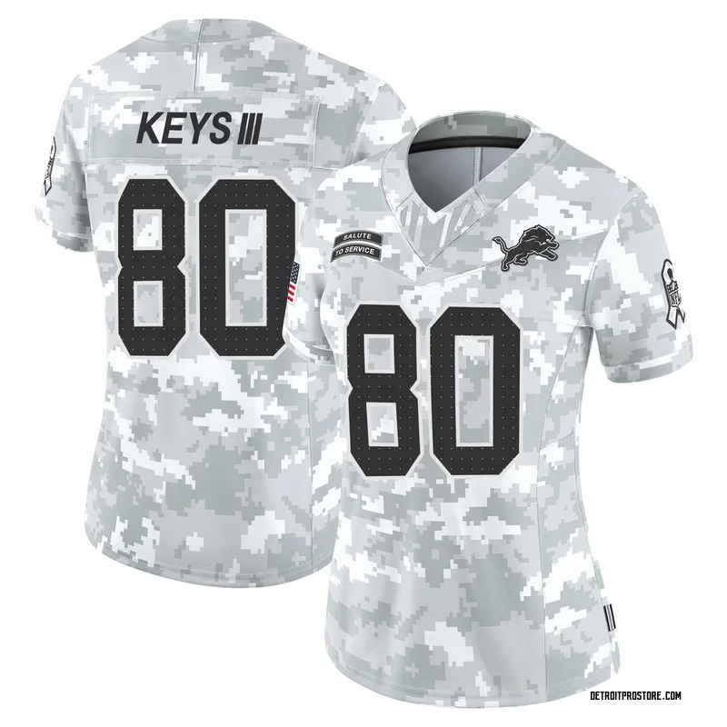 Arctic Camo Women's Lawrence Keys III Detroit Lions Limited 2024 Salute to Service Jersey