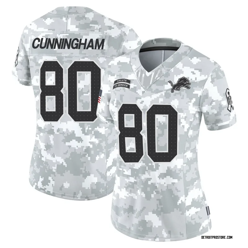 Arctic Camo Women's Malik Cunningham Detroit Lions Limited 2024 Salute to Service Jersey