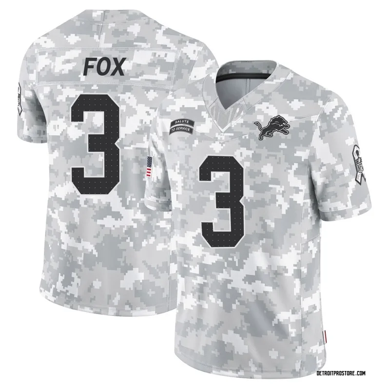Arctic Camo Youth Jack Fox Detroit Lions Limited 2024 Salute to Service Jersey