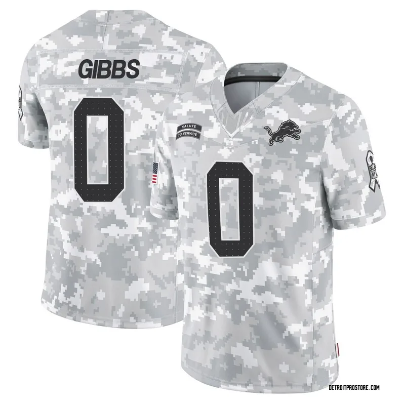Arctic Camo Youth Jahmyr Gibbs Detroit Lions Limited 2024 Salute to Service Jersey