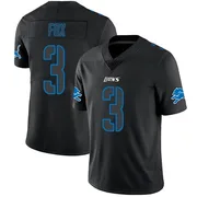 Black Impact Men's Jack Fox Detroit Lions Limited Jersey