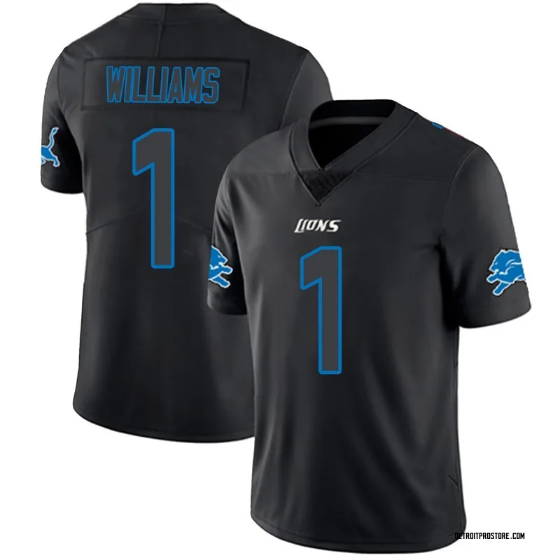 Black Impact Men's Jameson Williams Detroit Lions Limited Jersey