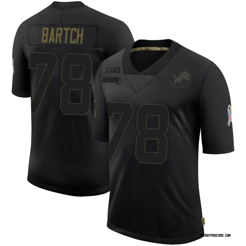 Black Men's Ben Bartch Detroit Lions Limited 2020 Salute To Service Jersey