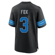 Black Men's Jack Fox Detroit Lions Game Alternate 2nd Jersey