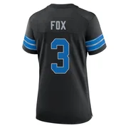 Black Women's Jack Fox Detroit Lions Game Alternate 2nd Jersey