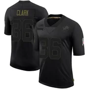 Black Youth Chuck Clark Detroit Lions Limited 2020 Salute To Service Jersey