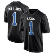Black Youth Jameson Williams Detroit Lions Game Carbon Fashion Jersey