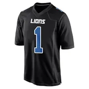 Black Youth Jameson Williams Detroit Lions Game Carbon Fashion Jersey