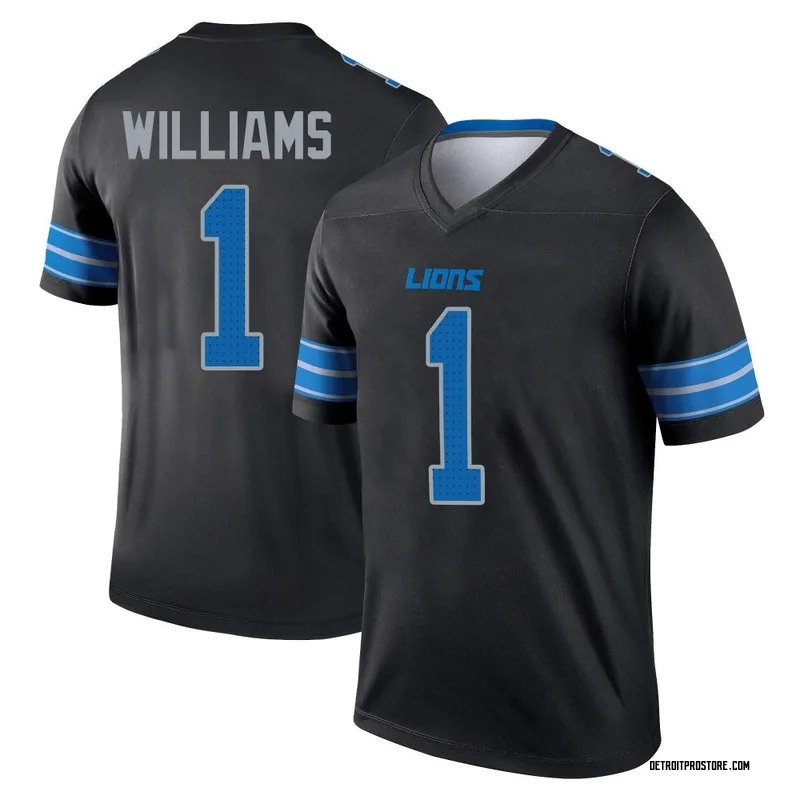 Black Youth Jameson Williams Detroit Lions Legend Jersey