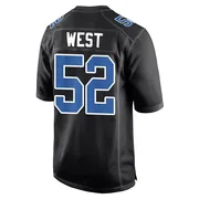 Black Youth Tyre West Detroit Lions Game Carbon Fashion Jersey