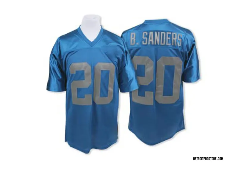 barry sanders throwback jersey mitchell ness