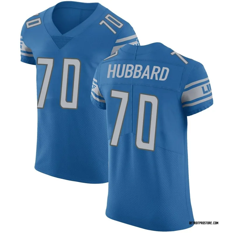 Blue Men's Chris Hubbard Detroit Lions Elite Team Color Vapor Untouchable Jersey