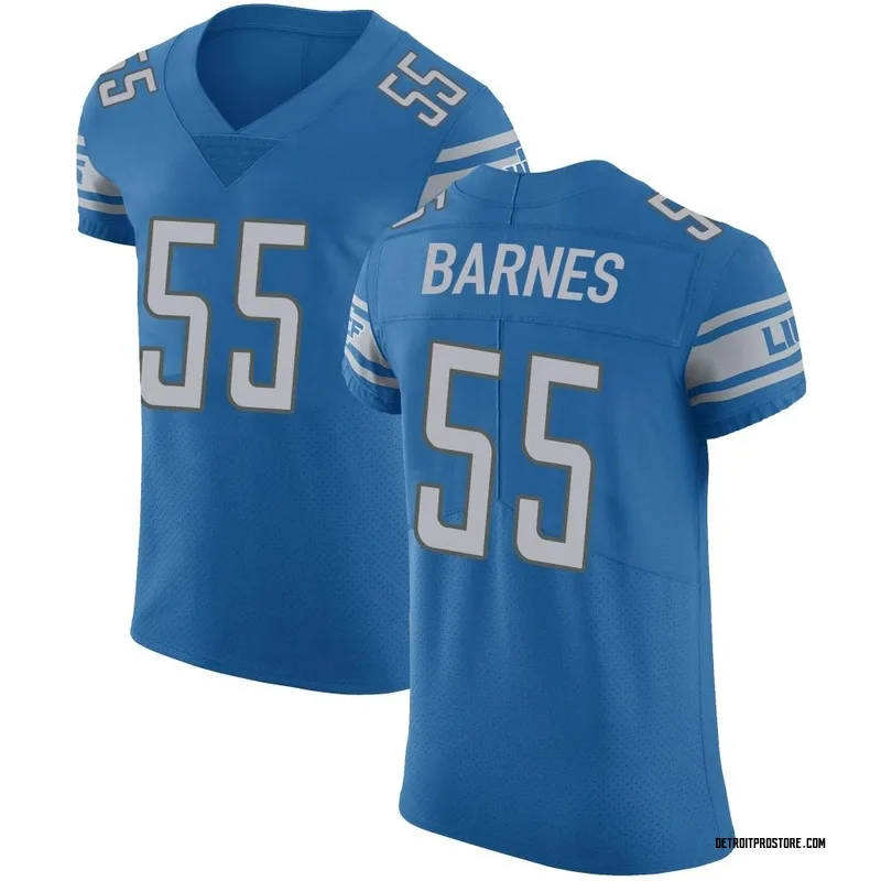 Blue Men's Derrick Barnes Detroit Lions Elite Team Color Vapor Untouchable Jersey