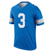 Blue Men's Jack Fox Detroit Lions Legend 2nd Jersey