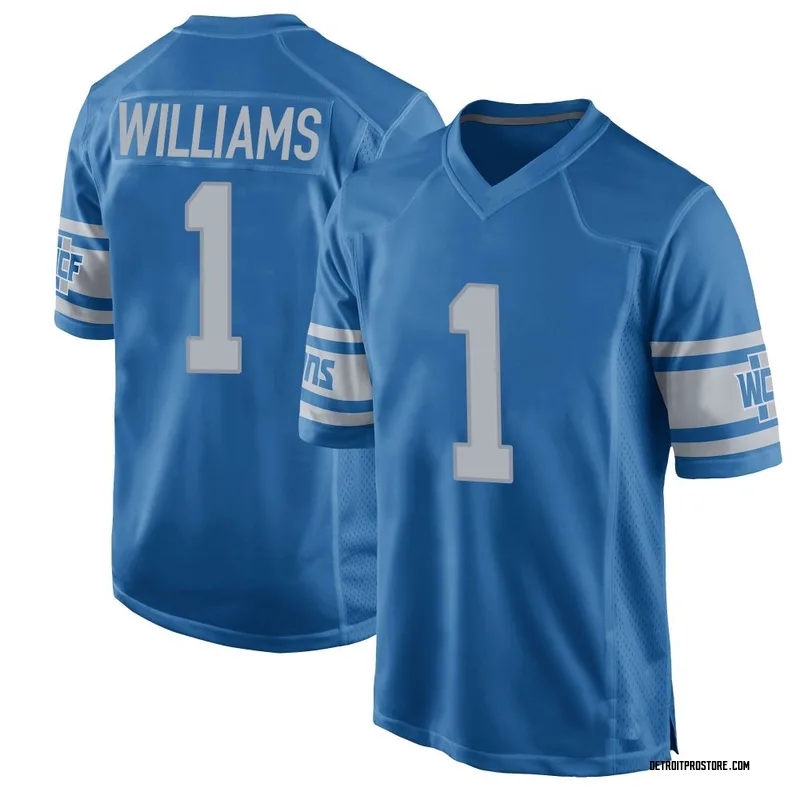 Blue Men's Jameson Williams Detroit Lions Game Throwback Vapor Untouchable Jersey