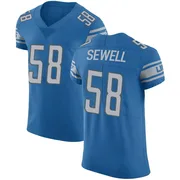Blue Men's Penei Sewell Detroit Lions Elite Team Color Vapor Untouchable Jersey