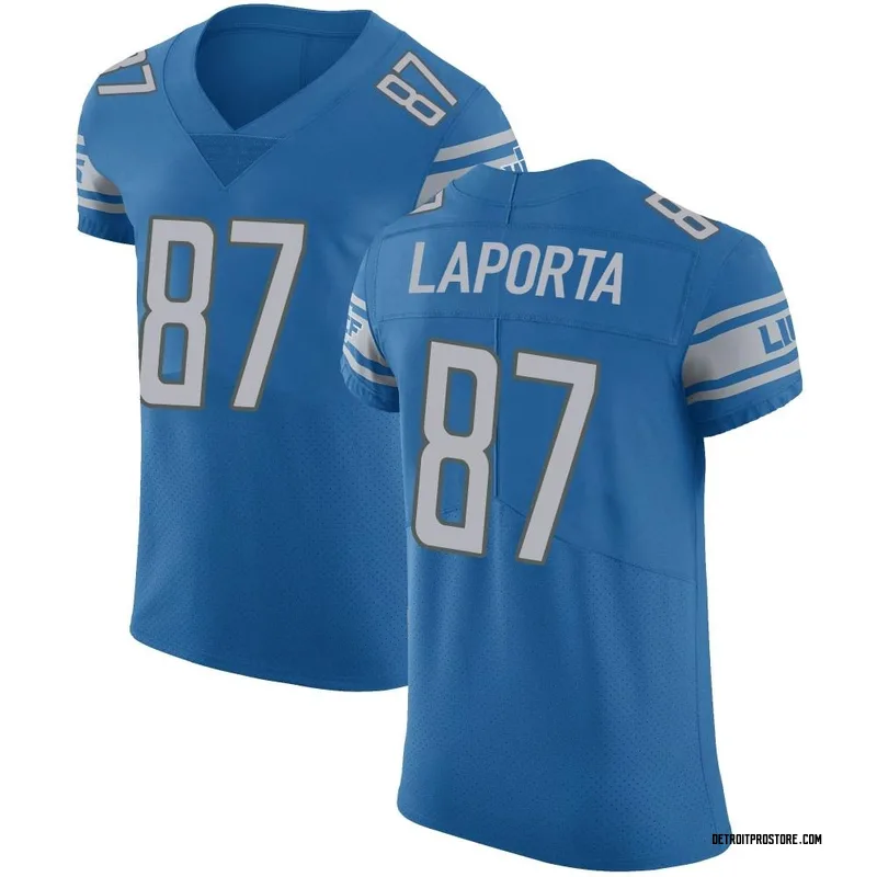 Blue Men's Sam LaPorta Detroit Lions Elite Team Color Vapor Untouchable Jersey