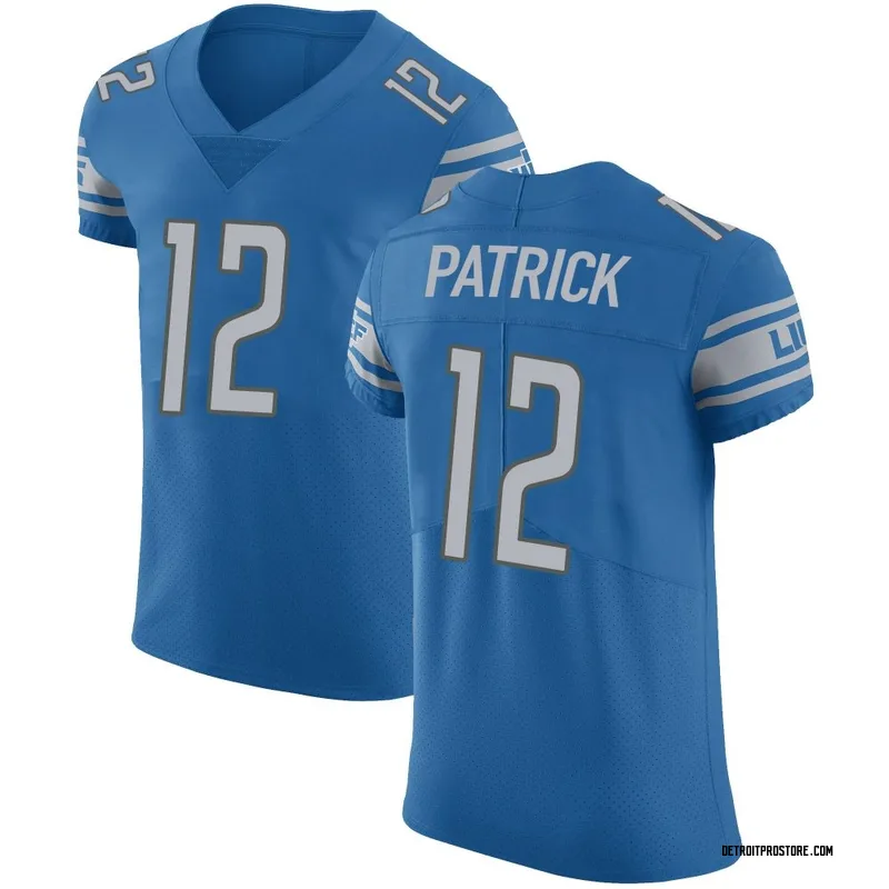 Blue Men's Tim Patrick Detroit Lions Elite Team Color Vapor Untouchable Jersey