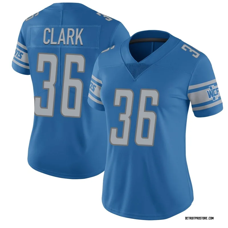 Blue Women's Chuck Clark Detroit Lions Limited Team Color Vapor Untouchable Jersey