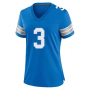 Blue Women's Jack Fox Detroit Lions Game 2nd Jersey
