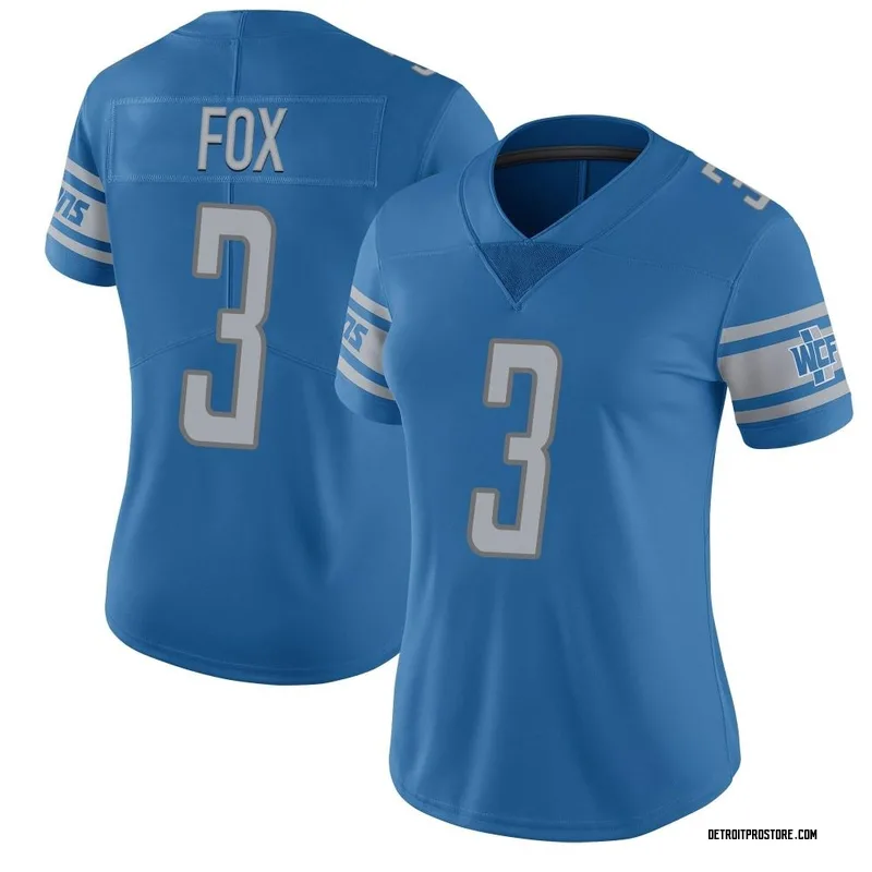 Blue Women's Jack Fox Detroit Lions Limited Team Color Vapor Untouchable Jersey