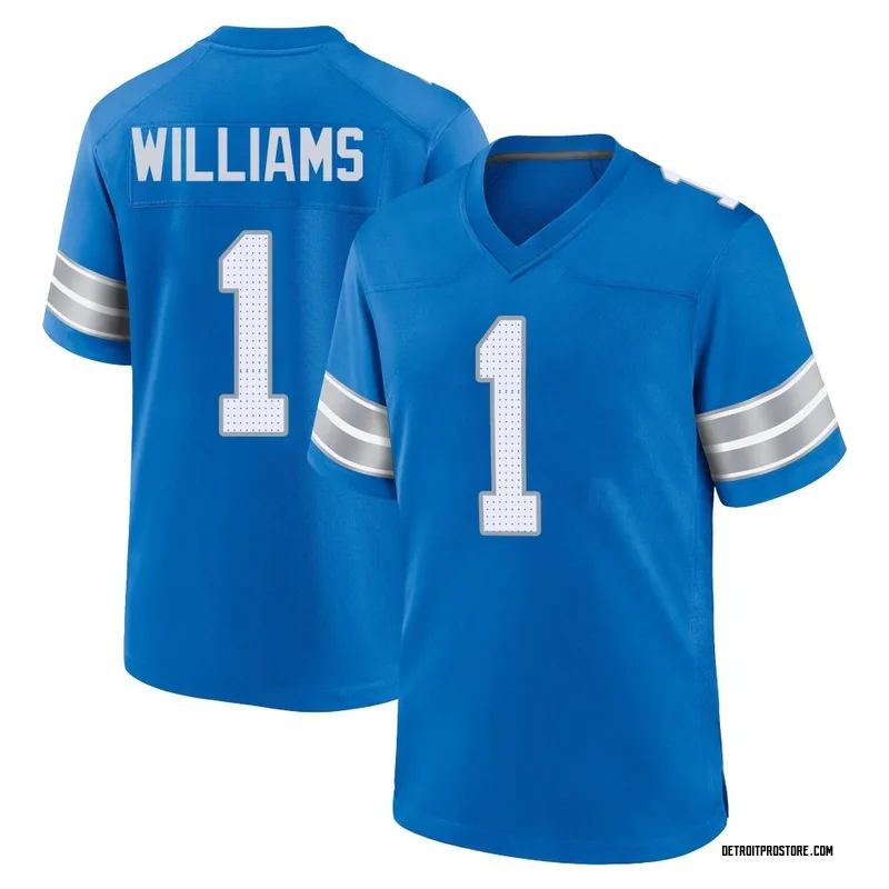 Blue Youth Jameson Williams Detroit Lions Game 2nd Jersey