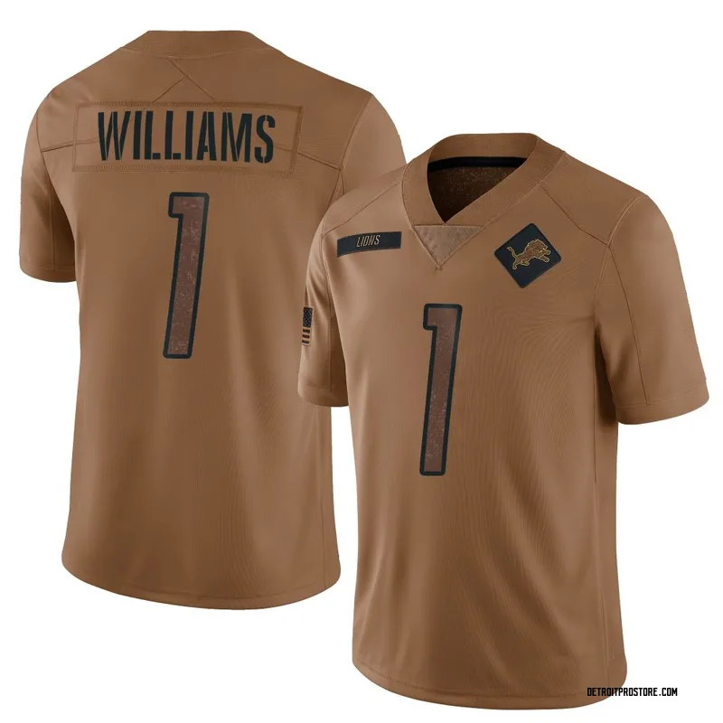Brown Men's Jameson Williams Detroit Lions Limited 2023 Salute To Service Jersey