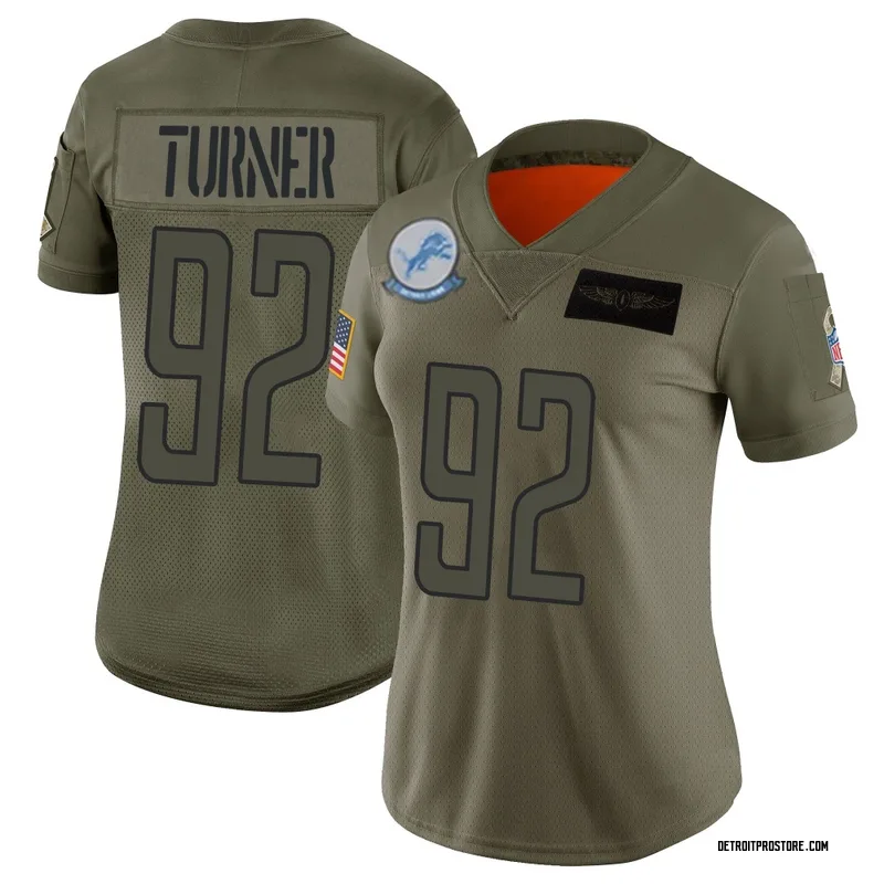 Camo Women's Payton Turner Detroit Lions Limited 2019 Salute to Service Jersey