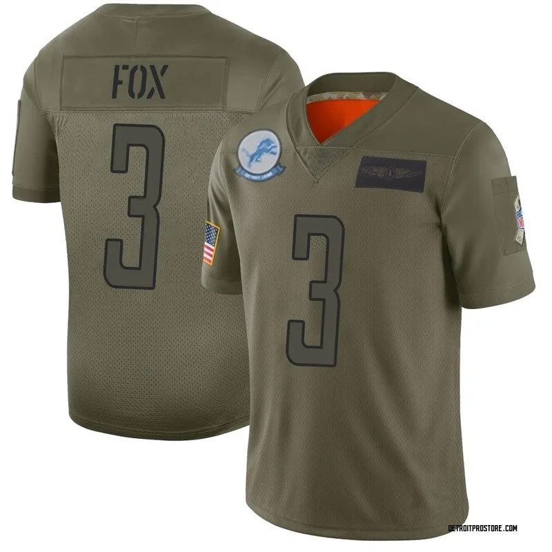 Camo Youth Jack Fox Detroit Lions Limited 2019 Salute to Service Jersey