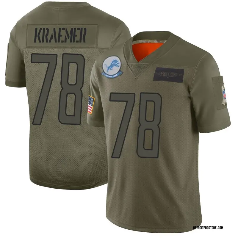 Camo Youth Tommy Kraemer Detroit Lions Limited 2019 Salute to Service Jersey