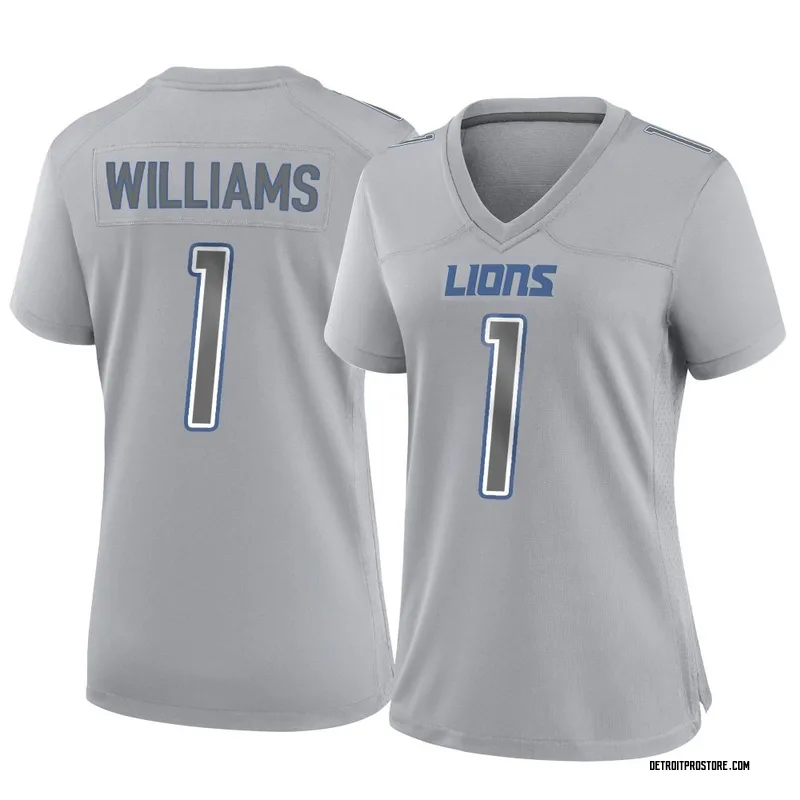 Gray Women's Jameson Williams Detroit Lions Game Atmosphere Fashion Jersey