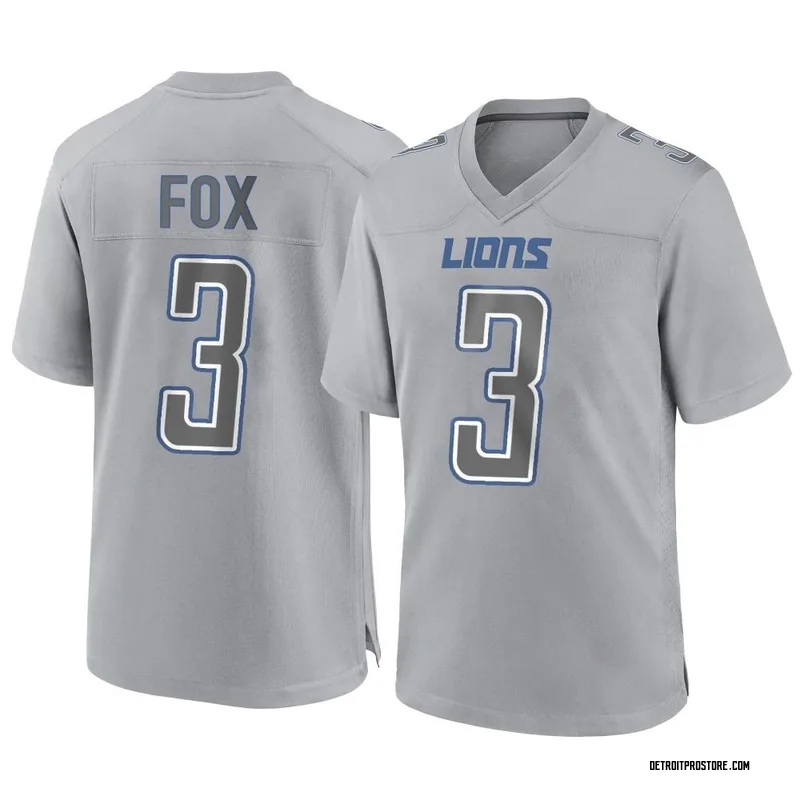 Gray Youth Jack Fox Detroit Lions Game Atmosphere Fashion Jersey