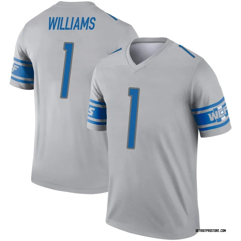 Gray Youth Jameson Williams Detroit Lions Legend Inverted Jersey