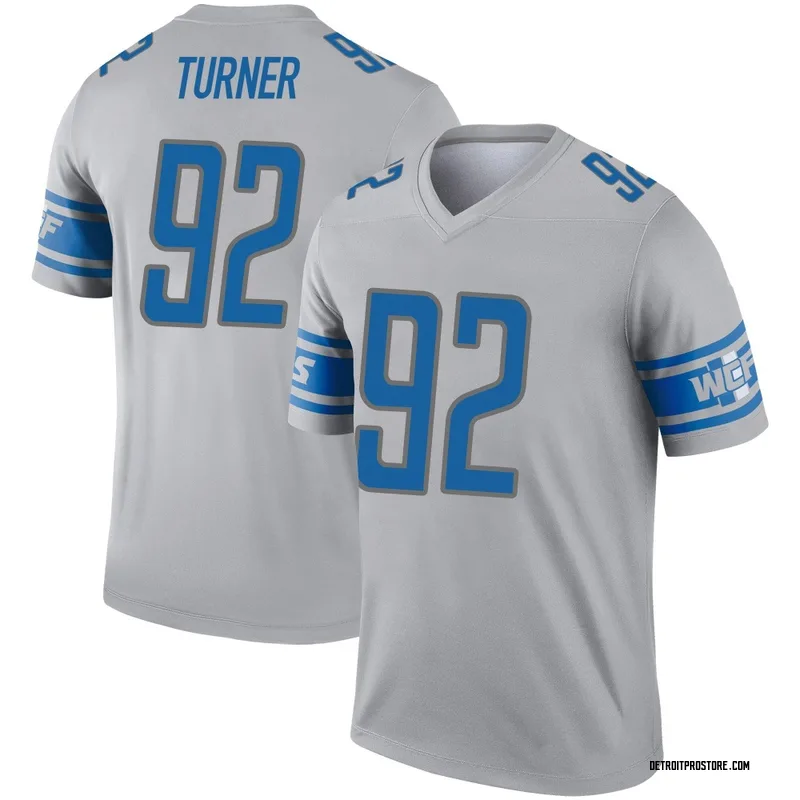 Gray Youth Payton Turner Detroit Lions Legend Inverted Jersey