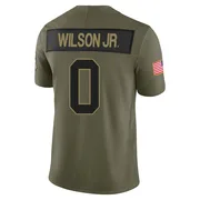 Olive Men's Cedrick Wilson Jr. Detroit Lions Limited 2025 Salute to Service Jersey